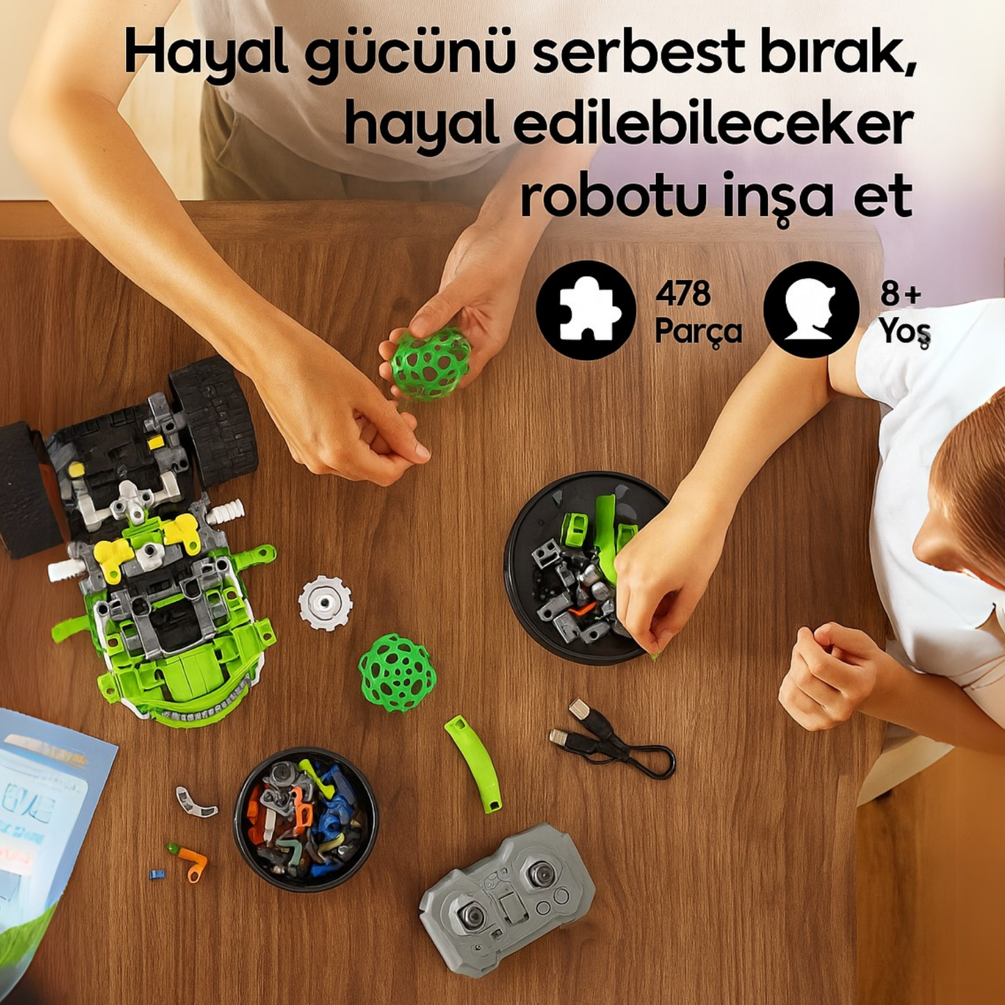 Specter Robot - 3'ü 1 Arada Stem Robot Kiti