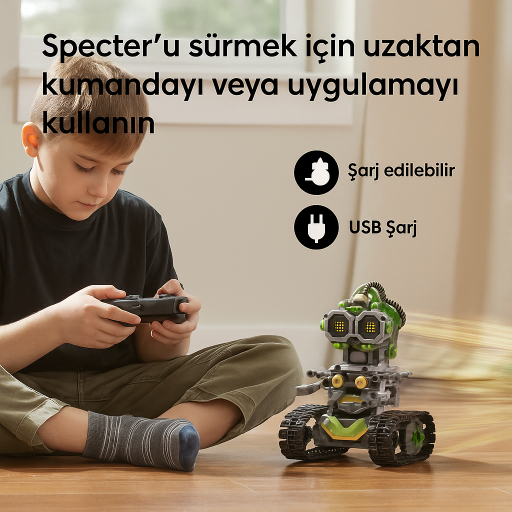 Specter Robot - 3'ü 1 Arada Stem Robot Kiti