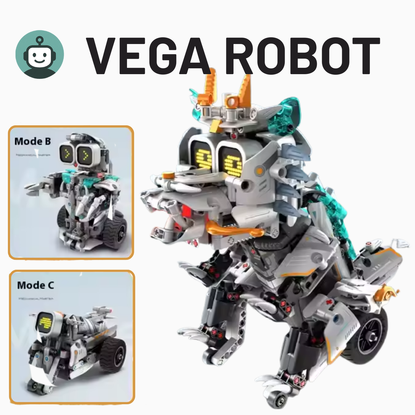 Vega Robot - 3'ü 1 Arada Stem Robot Kiti